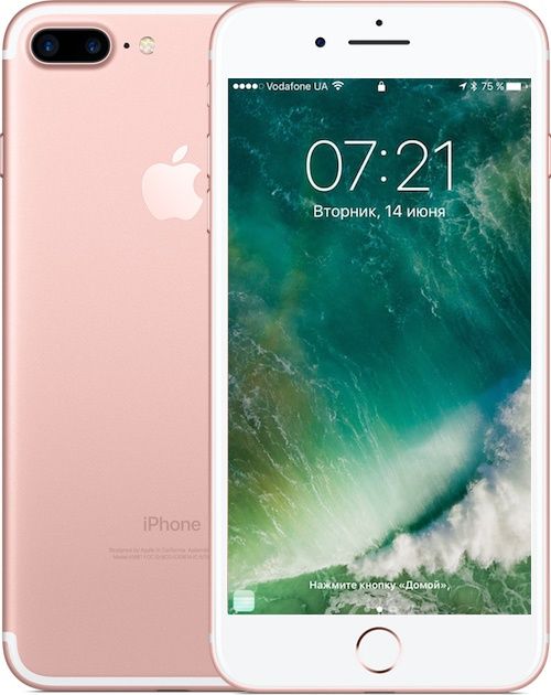 7 plus Rose Gold Apple iPhone 7 Plus 32GB Rose Gold (MNQQ2) Витринный - ТвойGadget