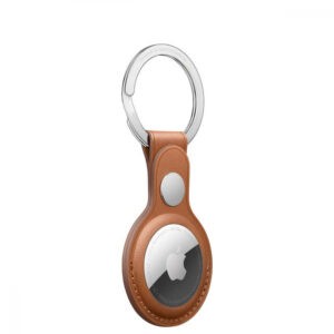 Apple AirTag Leather Key Ring Saddle Brown (MX4M2) - Зображення 3