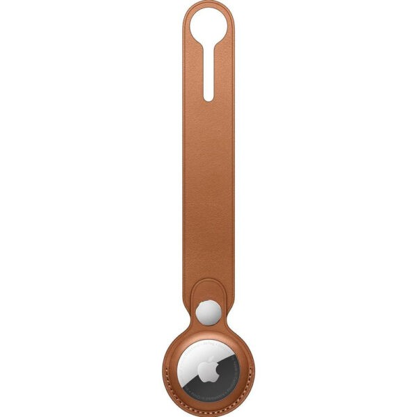 Apple AirTag Leather Loop Saddle Brown (MX4A2) - ТвойGadget
