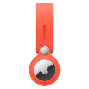 Apple AirTag Leather Loop Electric Orange (MK0X3)