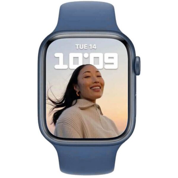 Apple Watch Series 7 GPS, 41mm Blue Aluminium Case (MKN13) - ТвойGadget