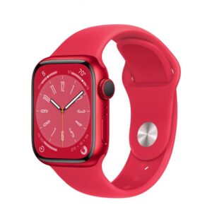 Apple Watch Series 8 GPS 41mm PRODUCT RED Aluminum Case w. PRODUCT RED S. Band (MNP73) — изображение 1