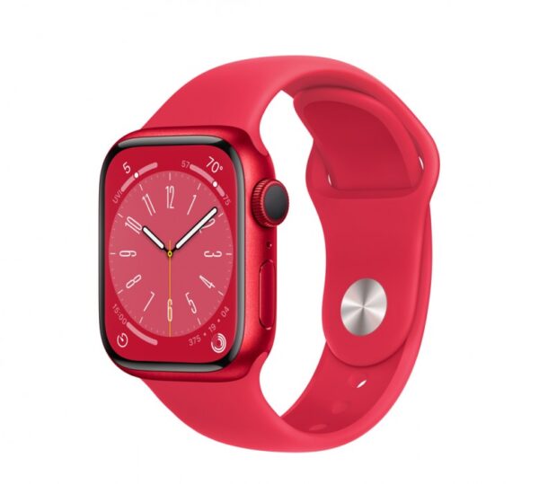 Apple Watch Series 8 Red Apple Watch Series 8 GPS 41mm PRODUCT RED Aluminum Case w. PRODUCT RED S. Band (MNP73) - ТвойGadget
