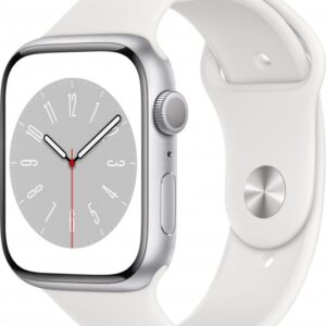 Apple Watch Series 8 GPS 41mm Silver Aluminum Case with White S. Band (MP6K3) — изображение 1