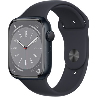 Apple Watch Series 8 Space Black Apple Watch Series 8 GPS 41mm Midnight Aluminum Case w. Midnight Sport Band (MNP53) - ТвойGadget
