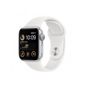 Apple Watch SE 2 GPS 40mm Silver Aluminum Case with White Sport Band (MNJV3) — изображение 1