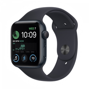 Apple Watch SE 2 GPS 44mm Midnight Aluminum Case with Midnight Sport Band (MNK03) [OPEN BOX] — изображение 1