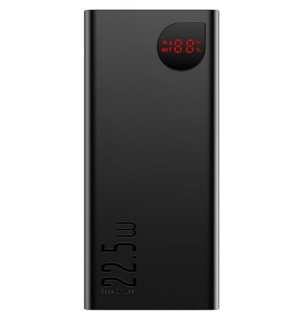 Baseus Adaman Metal Digital Display 20000mAh 22.5W 2021 Editon Black (PPAD000101) - ТвойGadget