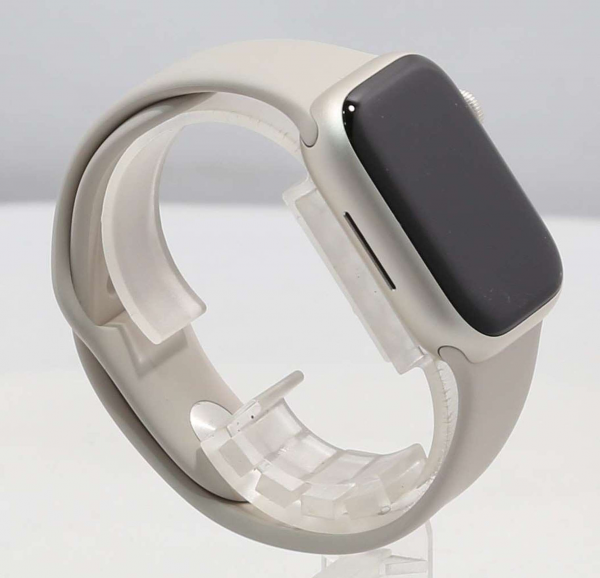 Apple Watch Series 7 GPS 41mm Starlight Aluminum Case With Starlight Sport Band (MKMY3) Б/У - ТвойGadget