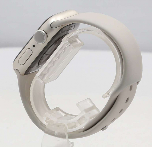 Apple Watch Series 7 GPS 41mm Starlight Aluminum Case With Starlight Sport Band (MKMY3) Б/У - ТвойGadget
