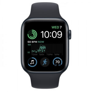 Apple Watch SE 2 GPS 44mm Midnight Aluminum Case w. Midnight S. Band - M/L (MNTG3) - Зображення 2