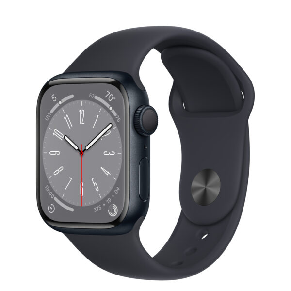 Apple Watch Series 8 GPS 45mm Midnight Aluminum Case w. Midnight Sport Band — M/L (MNUL3) [OPEN BOX] - ТвойGadget