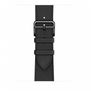 Apple Watch Hermes Series 7 LTE 41mm Space Black S. Steel Case w. Noir Single Tour (MKHP3) - Зображення 3
