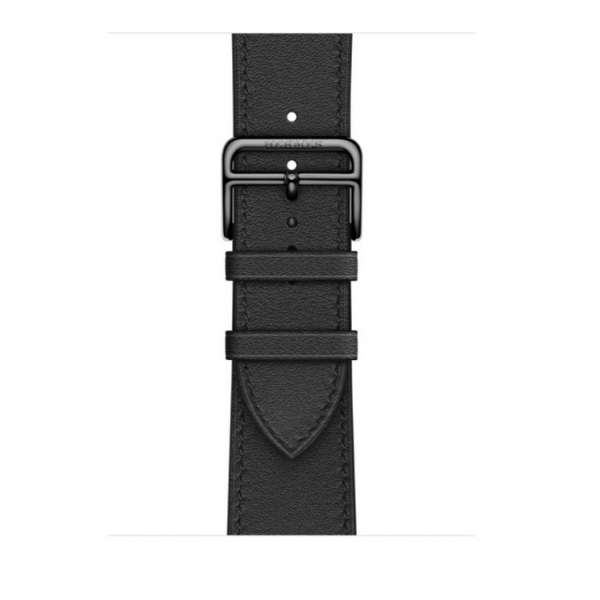 Apple Watch Hermes Series 7 LTE 41mm Space Black S. Steel Case w. Noir Single Tour (MKHP3) - ТвойGadget