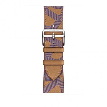 Apple Watch Hermes Series 7 LTE 45mm Silver S. Steel Case w. Bis/Bleu Tlectrique S.Leather (MKMG3+MKGC3) - ТвойGadget