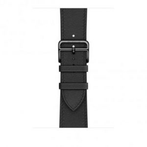 Apple Watch Hermes Series 7 LTE 45mm Space Black S. Steel Case w. Noir Swift Leather S. Tour (MKMW3) — изображение 3