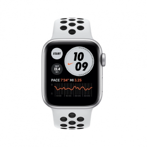 Apple Watch Nike SE GPS + Cellular 40mm Silver Aluminum Case w. Pure Platinum/Black Nike Sport B. (MYYR2) — изображение 2