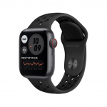 Apple Watch Nike SE GPS + Cellular 44mm Space Gray A. Case w. Anthracite/Black Nike S. Band (MKRX3) - ТвойGadget