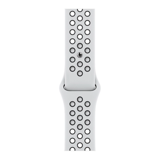 Apple Watch Nike Series 7 GPS 41mm Starlight Aluminum Case w. Pure Platinum/Black Nike Sport Band (MKN33) - ТвойGadget