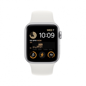Apple Watch SE 2 GPS + Cellular 40mm Silver Aluminum Case with White Sport Band (MNPP3) — изображение 2