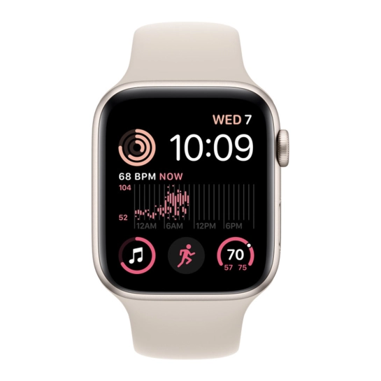 Apple Watch SE 2 GPS + Cellular 40mm Starlight Aluminum Case with Starlight Sport Band (MNPH3) - ТвойGadget