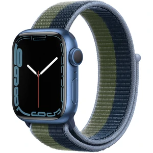 Apple Watch Series 7 GPS + Cellular 41mm Graphite Stainless Steel Case with Abyss Blue Solo Loop (MKLG3) - ТвойGadget