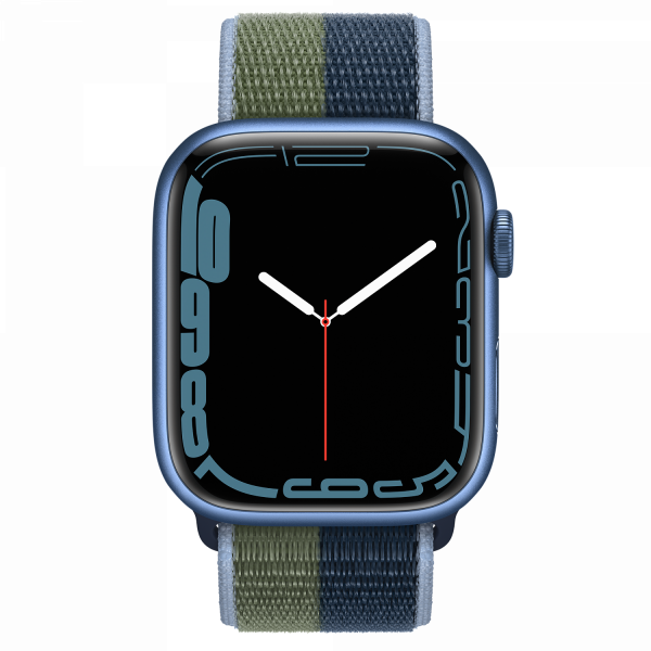 Apple Watch Series 7 GPS + Cellular 41mm Graphite Stainless Steel Case with Abyss Blue Solo Loop (MKLG3) - ТвойGadget