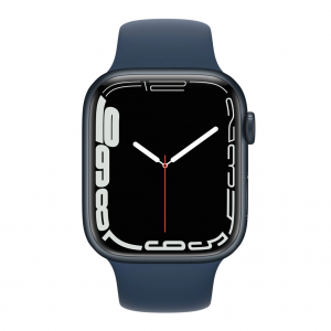 Apple Watch Series 7 GPS 45mm Midnight Aluminum Case With Abyss Blue Sport Band (MKNN3+MKUW3) [OPEN BOX] - Зображення 2