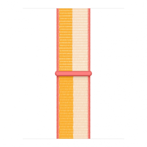 Apple Watch Series 7 GPS 45mm Starlight Alum. Case w. Maize/White S. Loop (MKNP3+ML2Y3) - ТвойGadget