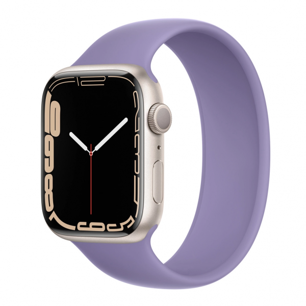 Apple Watch Series 7 GPS 45mm Starlight Aluminum C. with English Lavender S.Band_1 Apple Watch Series 7 GPS 45mm Starlight Aluminum C. with English Lavender S.Band (MKNP3+MKUY3) - ТвойGadget