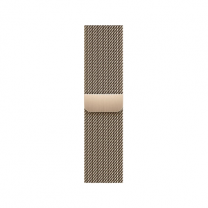 Apple Watch Series 7 GPS + Cellular 45mm Gold Stainless Steel Case with Gold Milanese Loop (MKJG3) — изображение 3