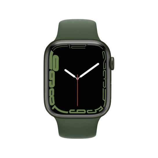 Apple Watch Series 7 GPS + Cellular 41mm Green Aluminum Case with Clover Sport Band (MKH93) - ТвойGadget