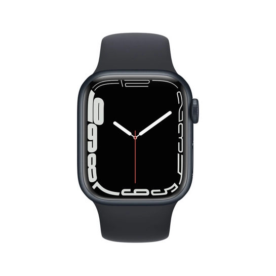 Apple Watch Series 7 GPS + Cellular 41mm Midnight Aluminum Case w. Midnight S. Band (MKH73) - ТвойGadget