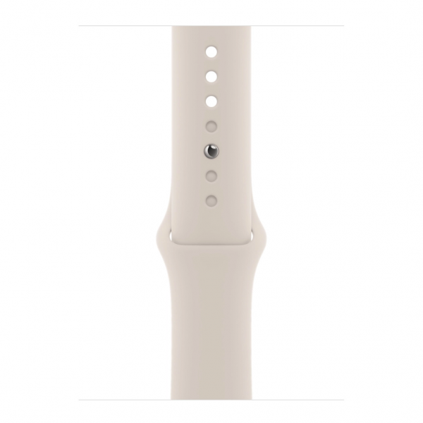 Apple Watch Series 7 GPS + Cellular 41mm Silver Stainless Steel Case w. Starlight Sport Band (MKHE3) - ТвойGadget