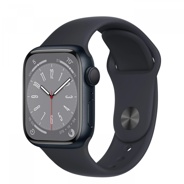 Apple Watch Series 8 GPS 45mm Midnight Aluminum Case w. Midnight Sport Band S/M (MNUJ3) [OPEN BOX] - ТвойGadget