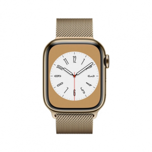 Apple Watch Series 8 GPS + Cellular 41mm Gold S. Steel Case w. Milanese Loop Gold (MNJE3/MNJF3) — изображение 2