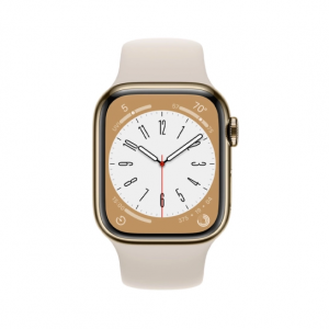 Apple Watch Series 8 GPS + Cellular 41mm Gold S. Steel Case w. Starlight S. Band (MNJC3) — изображение 2