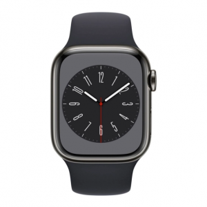 Apple Watch Series 8 GPS + Cellular 45mm Graphite S. Steel Case w. Midnight S. Band (MNKU3) — изображение 2