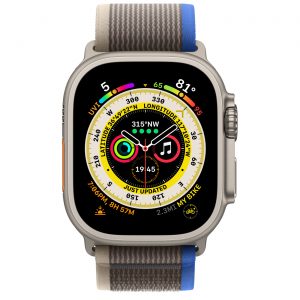 Apple Watch Ultra GPS + Cellular 49mm Titanium Case with Blue/Gray Trail Loop - S/M (MNHE3/MNHL3) [Витринные] — изображение 2