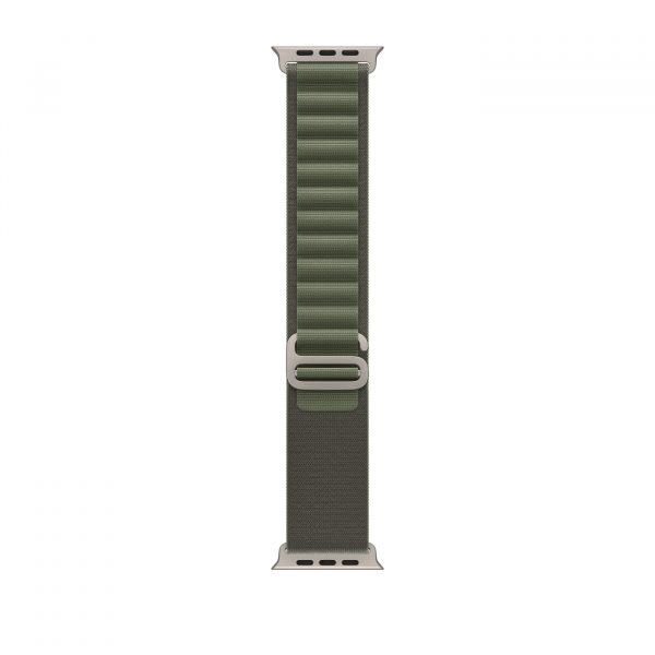 Apple Watch Ultra GPS + Cellular 49mm Titanium Case with Green Alpine Loop — Small (MNHC3/MNHJ3) [Витринные] - ТвойGadget