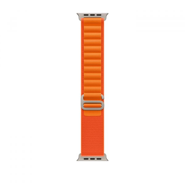 Apple Watch Ultra GPS + Cellular 49mm Titanium Case with Orange Alpine Loop – Small (MNHA3/MNHH3) [Вітринні] - ТвойGadget