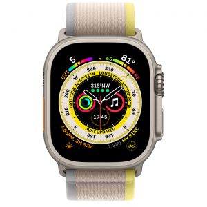 Apple Watch Ultra GPS + Cellular 49mm Titanium Case with Yellow/Beige Trail Loop - M/L (MQF23/MQFU3) [Витринные] — изображение 2