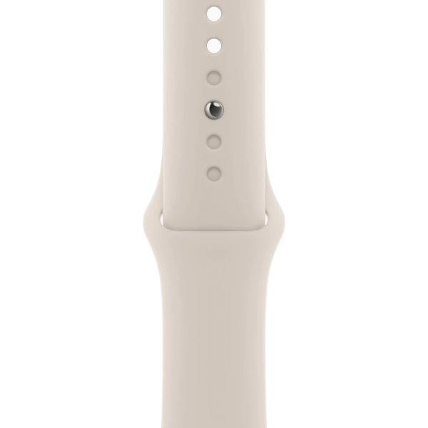 Apple Watch Series 9 GPS 41mm Starlight Aluminum Case w. Starlight Sport Band — M/L (MR8U3) - ТвойGadget
