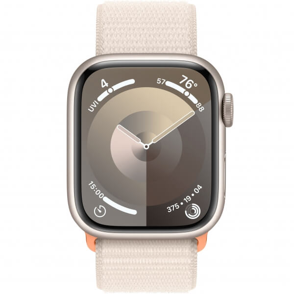 Apple Watch Series 9 GPS 41mm Starlight Aluminum Case w. Starlight S. Loop (MR8V3) - ТвойGadget
