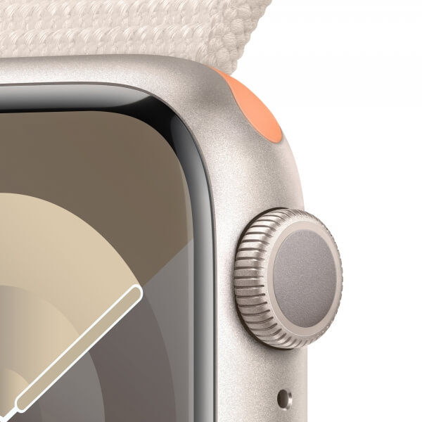 Apple Watch Series 9 GPS 41mm Starlight Aluminum Case w. Starlight S. Loop (MR8V3) - ТвойGadget