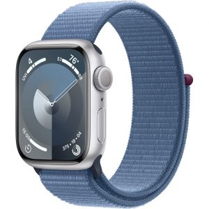 Apple Watch Series 9 GPS 41mm Silver Aluminum Case with Winter Blue Sport Loop (MR923) - Зображення 1