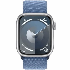 Apple Watch Series 9 GPS 41mm Silver Aluminum Case with Winter Blue Sport Loop (MR923) - Зображення 2