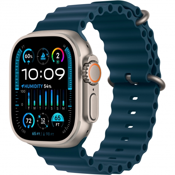 Apple Watch Ultra 2 GPS + Cellular 49mm Titanium Case with Blue Ocean Band (MREG3) - ТвойGadget