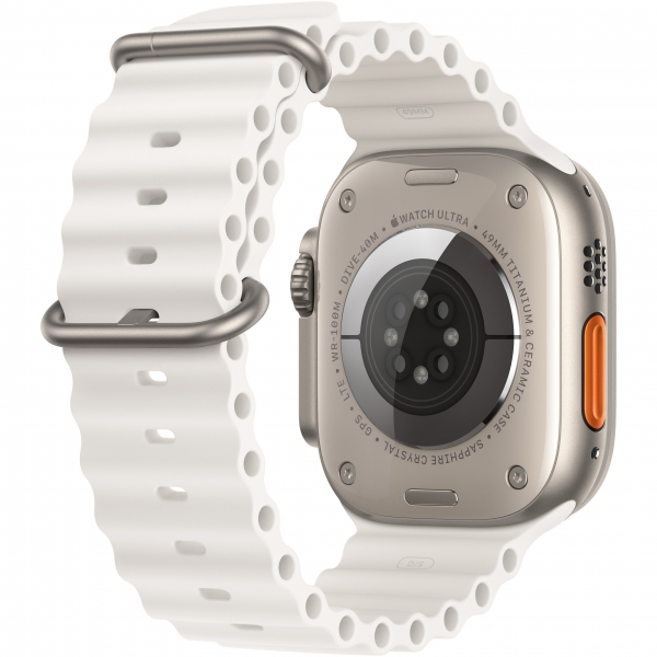 Apple Watch Ultra 2 GPS + Cellular 49mm Titanium Case with White Ocean Band (MREJ3) - ТвойGadget