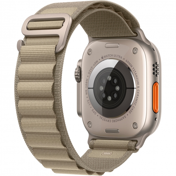 Apple Watch Ultra 2 GPS + Cellular 49mm Titanium Case with Olive Alpine Loop — Medium (MREY3/MRFJ3) - ТвойGadget